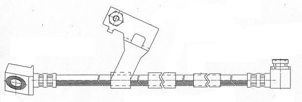 A.B.S. Bremseslange sl4618 for CHRYSLER FIAT / LANCIA