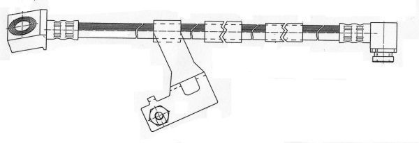 A.B.S. Bremseslange sl4619 for CHRYSLER FIAT / LANCIA