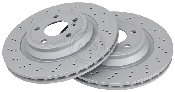 A.B.S. Bremseskive 18343 perforeret 320mm 24mm for MERCEDES-BENZ