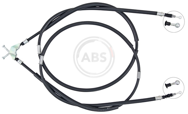 A.B.S. Håndbremsekabel k16501 for OPEL