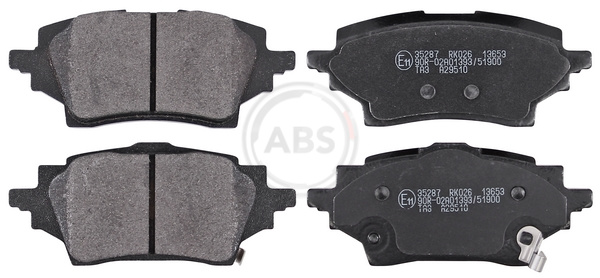 A.B.S. Bremseklodser 35287 for MAZDA SUZUKI TOYOTA