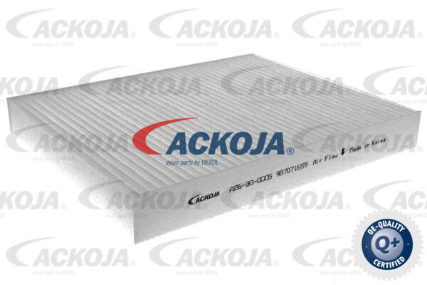 ACKOJA Kabineluftfilter a26300005 for HONDA