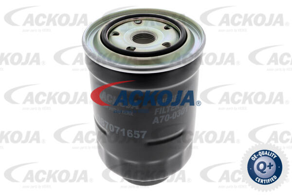 ACKOJA Brændstof-filter a700301 Påskruet filter 130mm for FORD GENERAL MOTORS TOYOTA DAIHATSU SUBARU MAZDA MITSUBISHI NISSAN VAG VW
