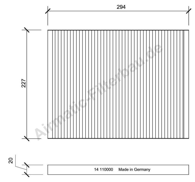 AIRMATIC FILTERBAU Kabineluftfilter if0014 for LANCIA SAAB FIAT ALFA ROMEO