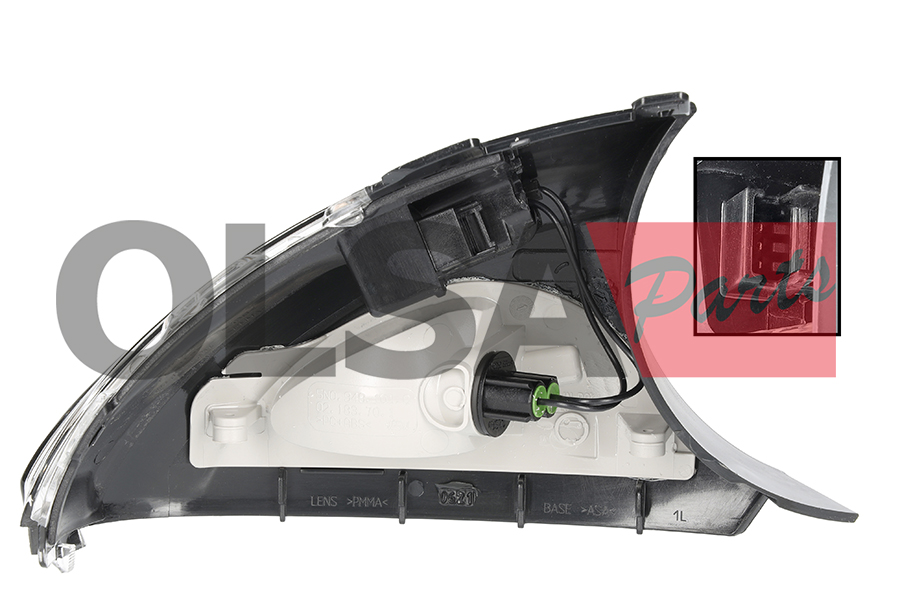 AIC Blinklygte 72186 Sidespejl venstre side for VAG