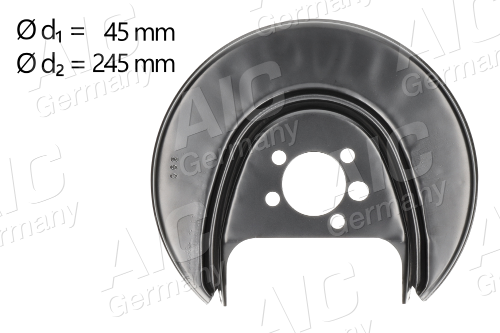 AIC Stænkskærm, bremseskive 56016 Bagaksel højre for SKODA