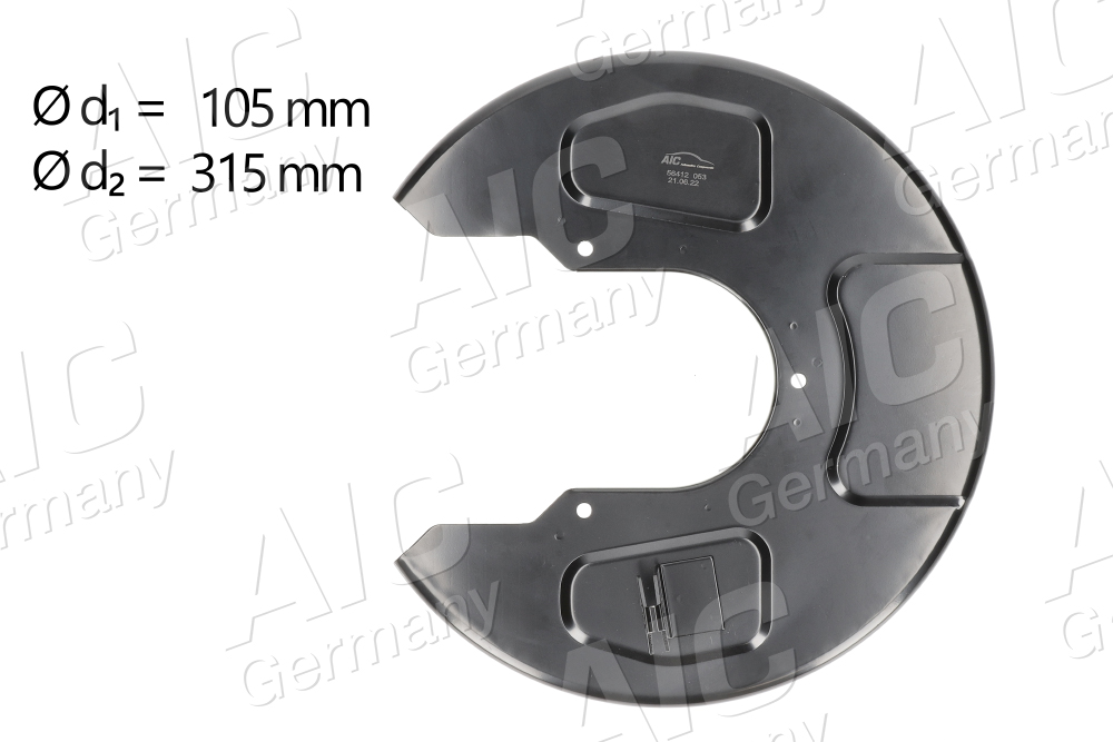 AIC Stænkskærm, bremseskive 56412 Bagaksel højre for FORD SEAT