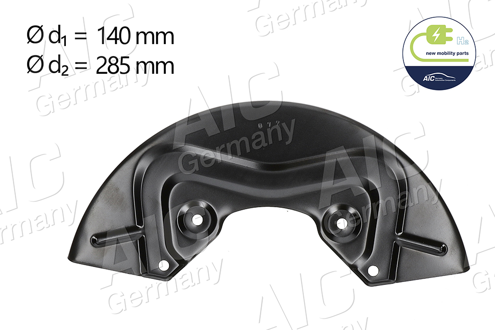 AIC Stænkskærm, bremseskive 57605 højre foraksel for VW VAG