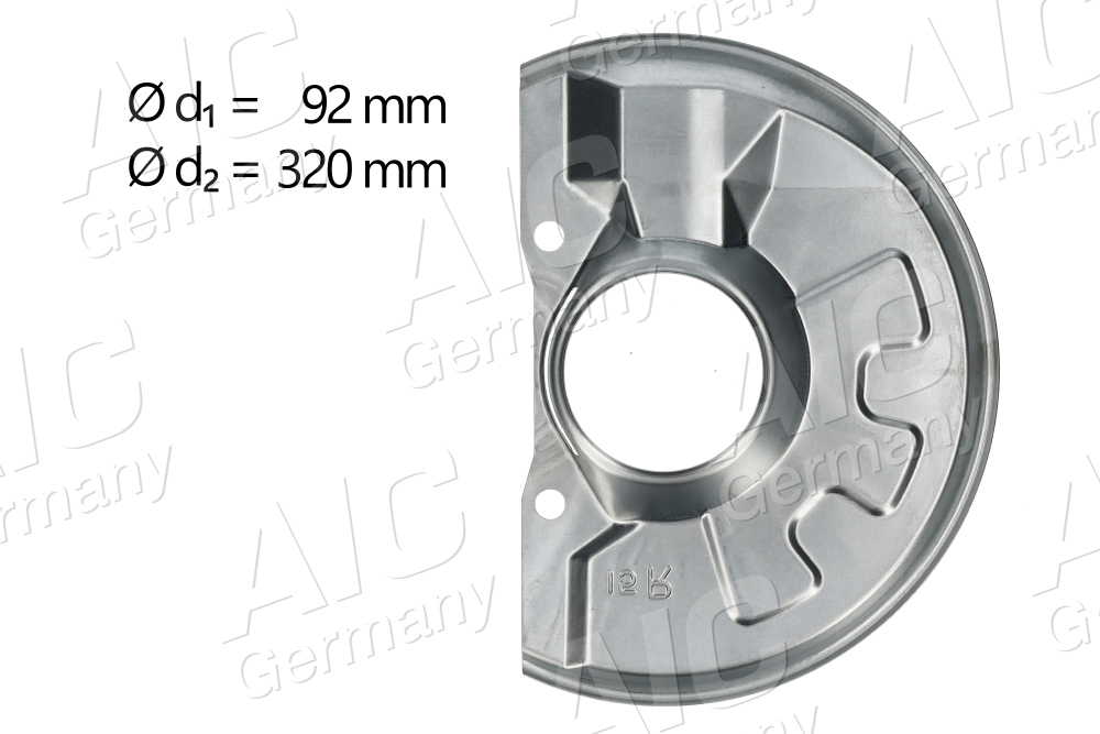 AIC Stænkskærm, bremseskive 71356 højre foraksel for VOLVO MITSUBISHI