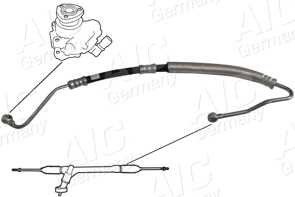 AIC Hydraulikslange, styretøj 54941 fra hydraulikpumpe til tandstang for BMW