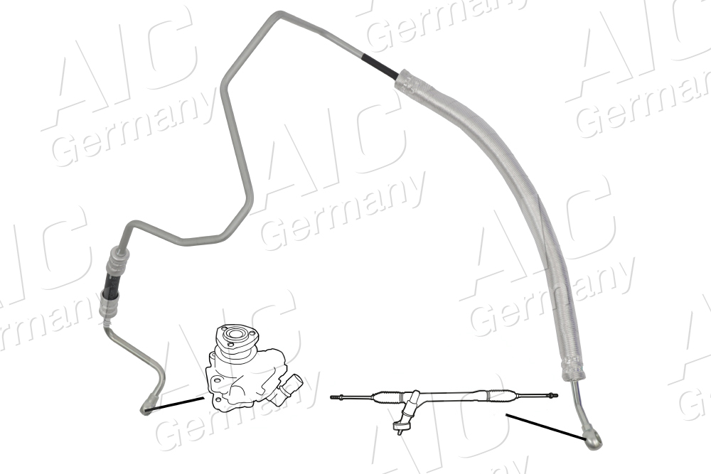 AIC Hydraulikslange, styretøj 54996 fra hydraulikpumpe til tandstang for VAG