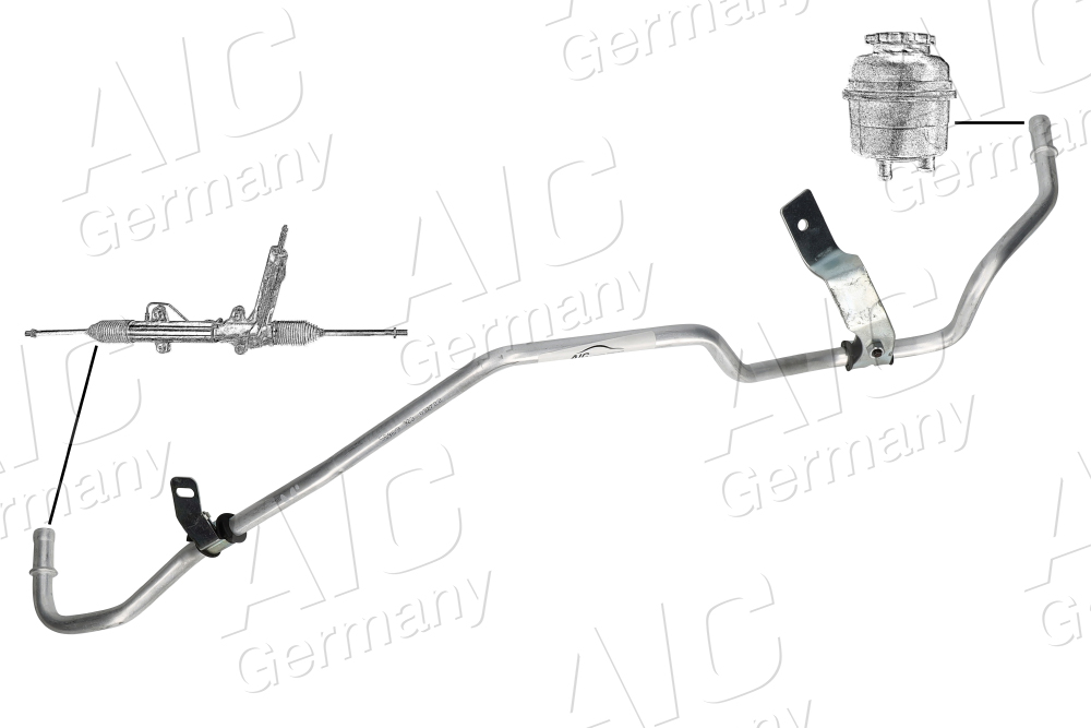 AIC Hydraulikslange, styretøj 55969 fra tandstang efter ekspansionsbeholder for RENAULT