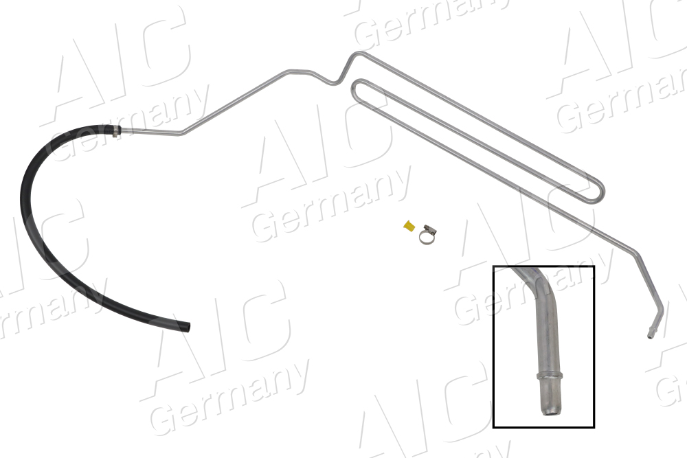 AIC Hydraulikslange, styretøj 57164 fra tandstang efter ekspansionsbeholder for FORD