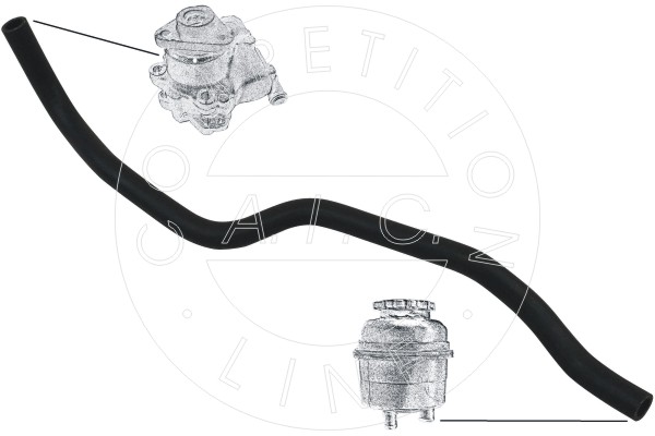AIC Hydraulikslange, styretøj 57165 højre for FORD