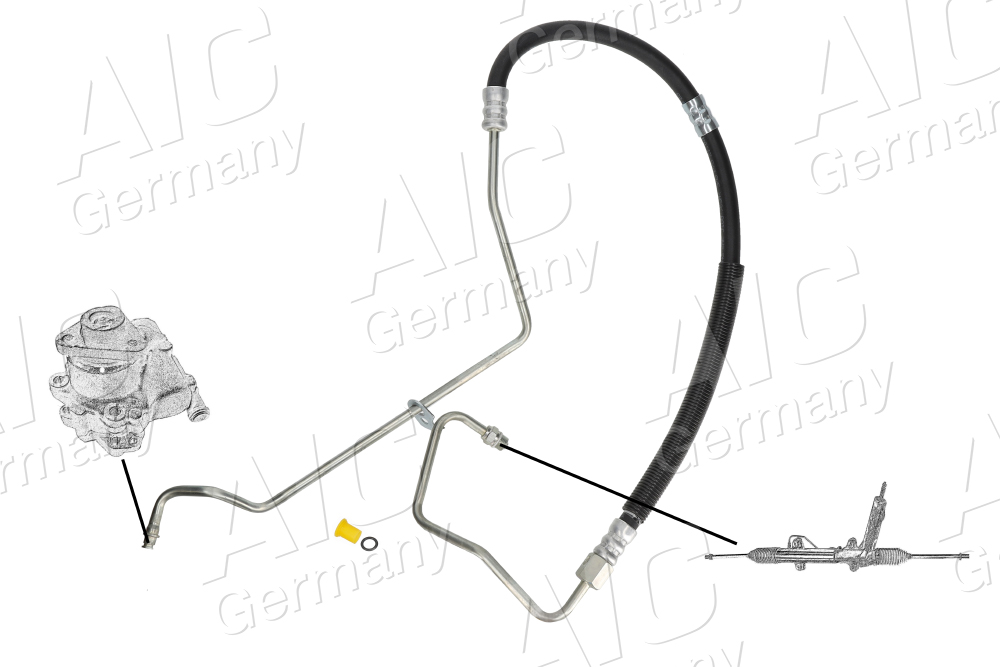 AIC Hydraulikslange, styretøj 57169 højre for FORD