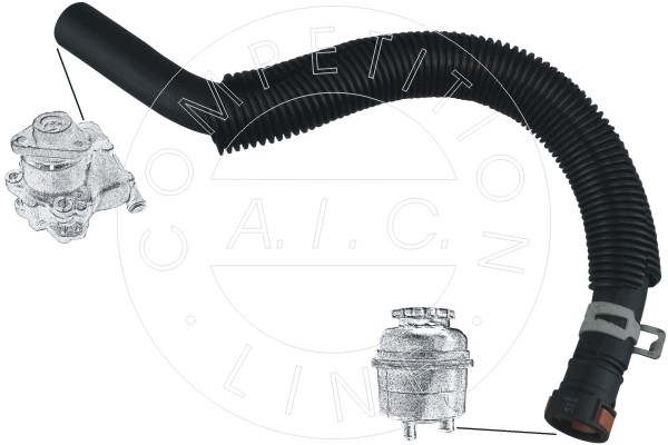 AIC Hydraulikslange, styretøj 57170 fra ekspansionsbeholder efter hydraulikpumpe for FORD
