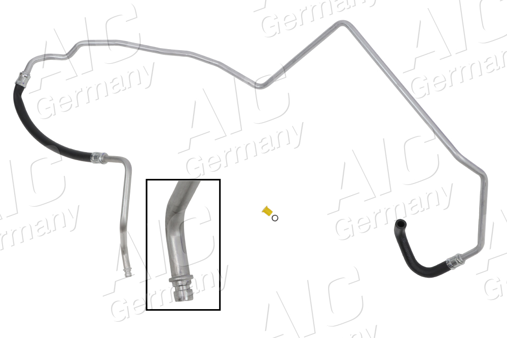AIC Hydraulikslange, styretøj 57183 fra tandstang efter ekspansionsbeholder for PEUGEOT