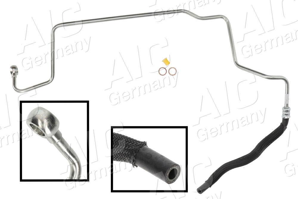 AIC Hydraulikslange, styretøj 57189 fra tandstang efter ekspansionsbeholder for VW