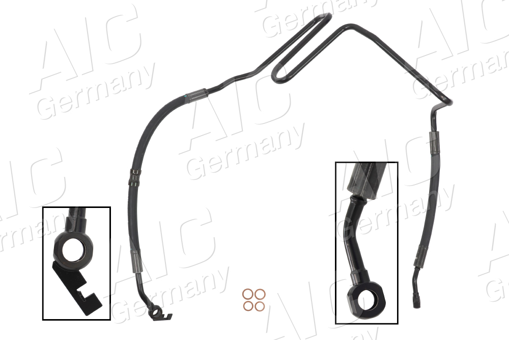 AIC Hydraulikslange, styretøj 57667 fra hydraulikpumpe til tandstang for VAG