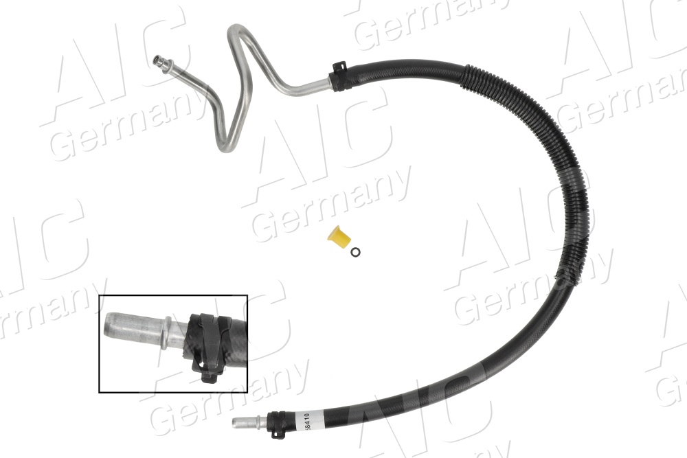AIC Hydraulikslange, styretøj 58410 fra tandstang efter ekspansionsbeholder for FORD