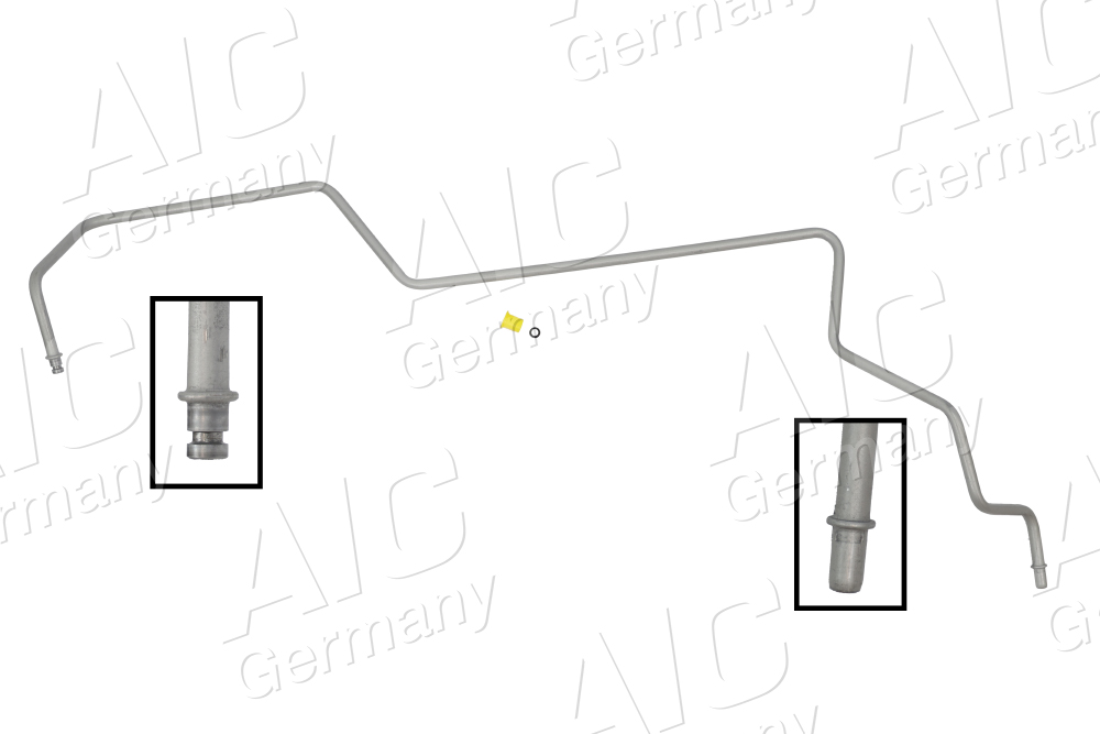 AIC Hydraulikslange, styretøj 58445 fra tandstang efter ekspansionsbeholder for FORD
