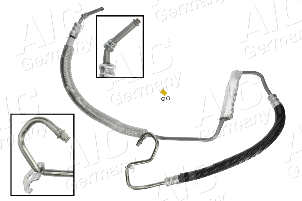 AIC Hydraulikslange, styretøj 58463 fra hydraulikpumpe til tandstang for FORD