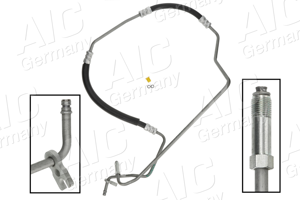 AIC Hydraulikslange, styretøj 58464 fra hydraulikpumpe til tandstang for PEUGEOT