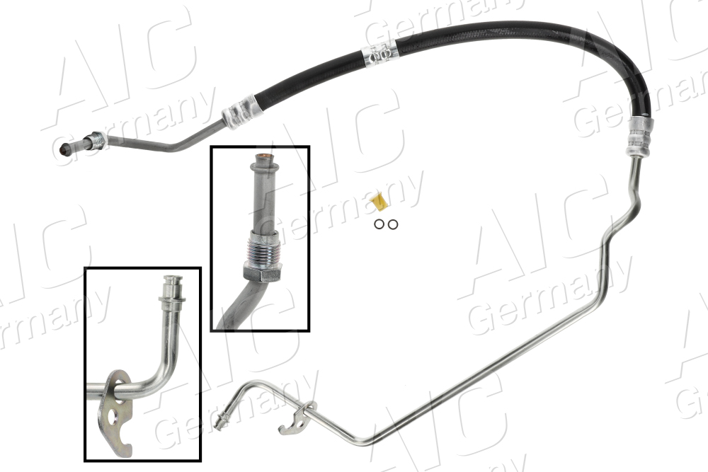 AIC Hydraulikslange, styretøj 58484 fra hydraulikpumpe til tandstang for FORD