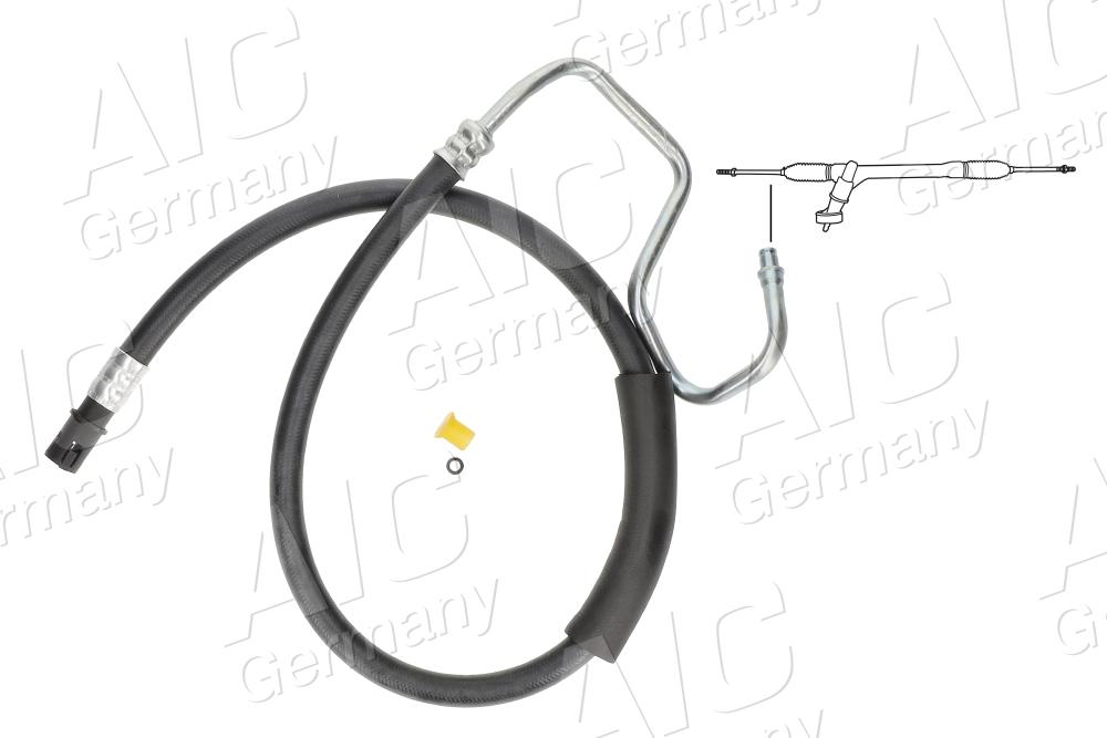 AIC Hydraulikslange, styretøj 58491 fra tandstang til kølerør for FORD