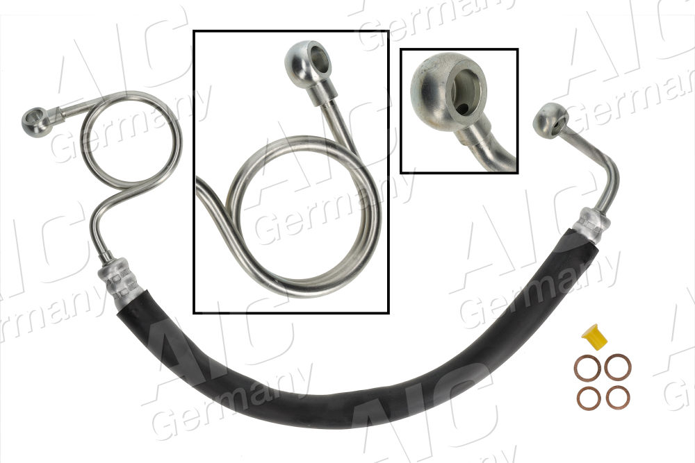 AIC Hydraulikslange, styretøj 58507 fra hydraulikpumpe til tandstang for VAG