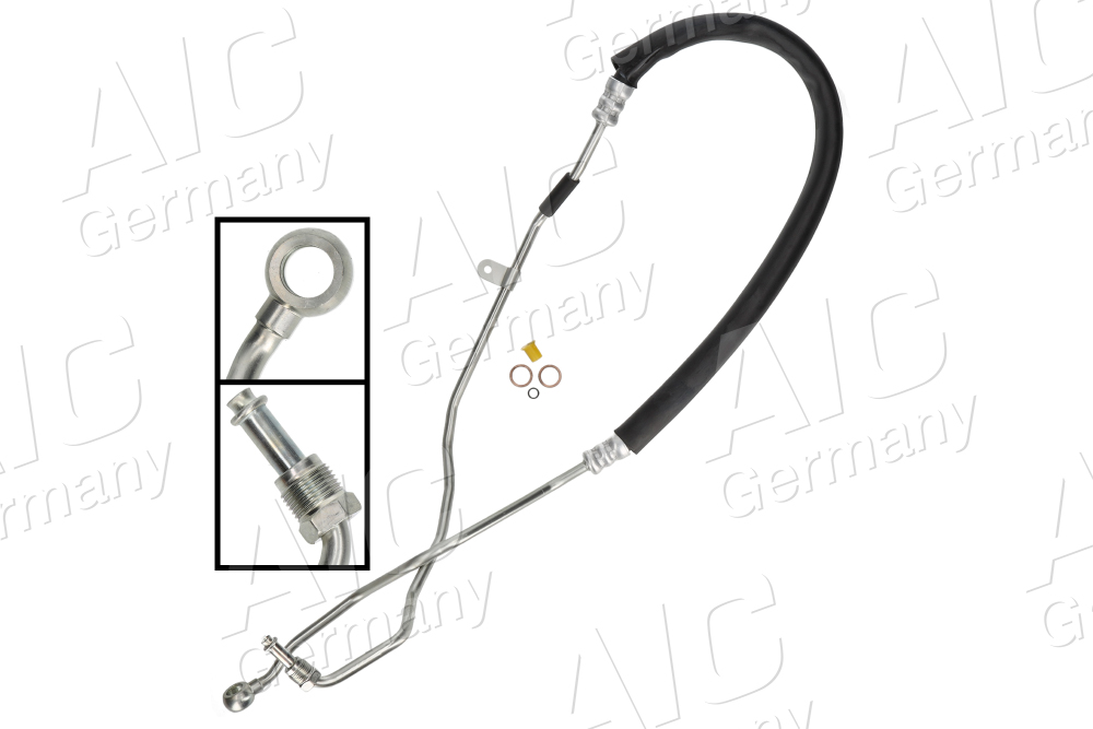 AIC Hydraulikslange, styretøj 58513 fra hydraulikpumpe til tandstang for VAG