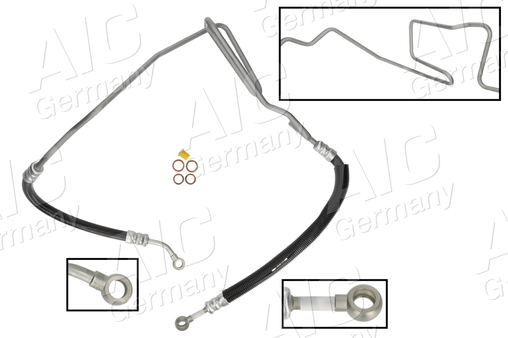 AIC Hydraulikslange, styretøj 58526 fra hydraulikpumpe til tandstang for VAG