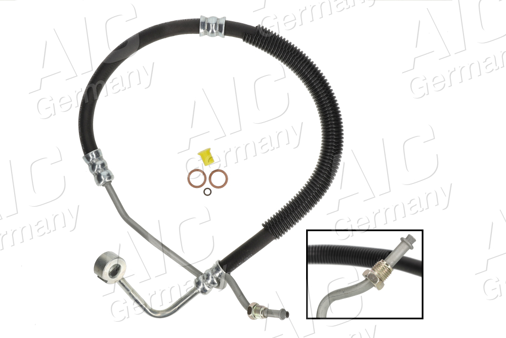 AIC Hydraulikslange, styretøj 58592 fra hydraulikpumpe til tandstang for HYUNDAI