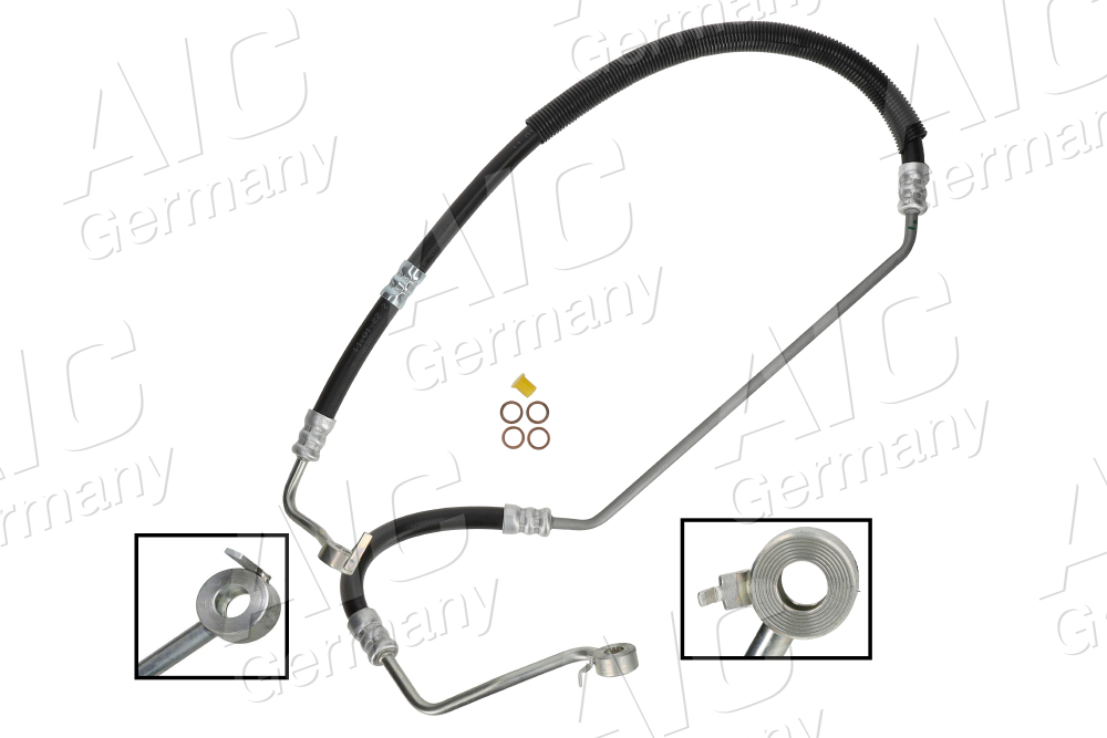 AIC Hydraulikslange, styretøj 58621 fra hydraulikpumpe til tandstang for MAZDA
