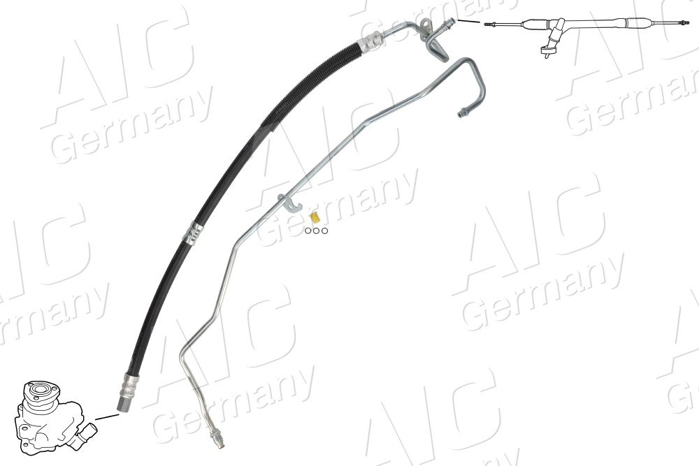 AIC Hydraulikslange, styretøj 58659 for FORD