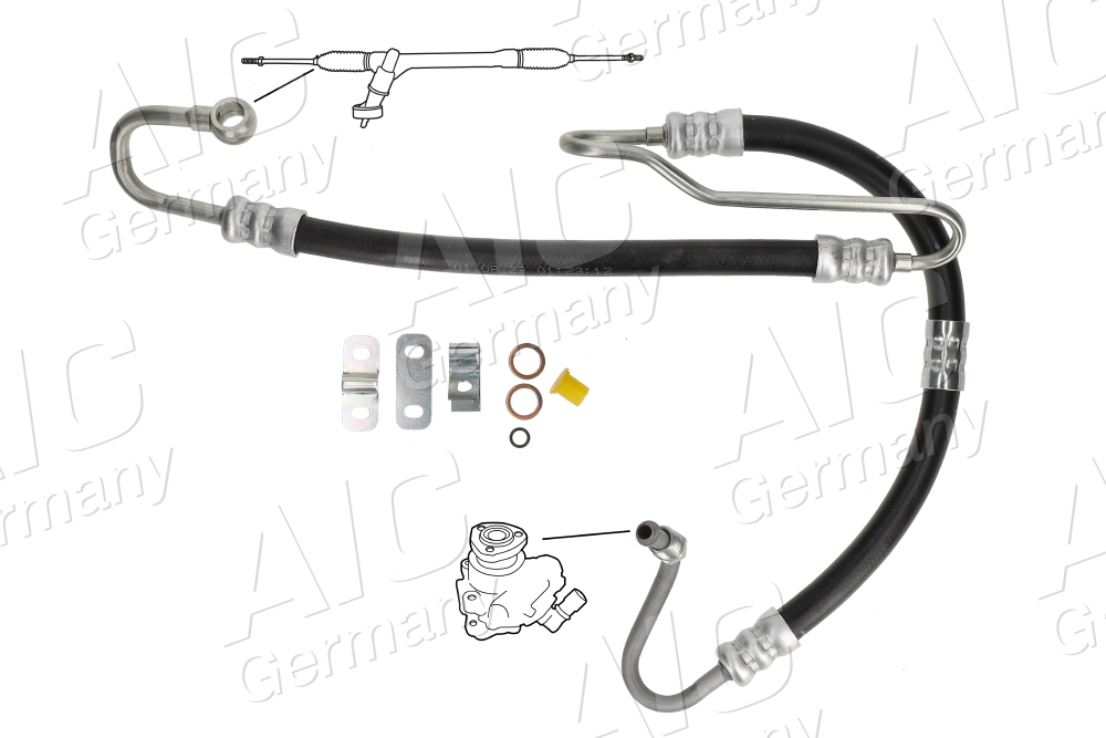 AIC Hydraulikslange, styretøj 58668 fra hydraulikpumpe til tandstang for BMW