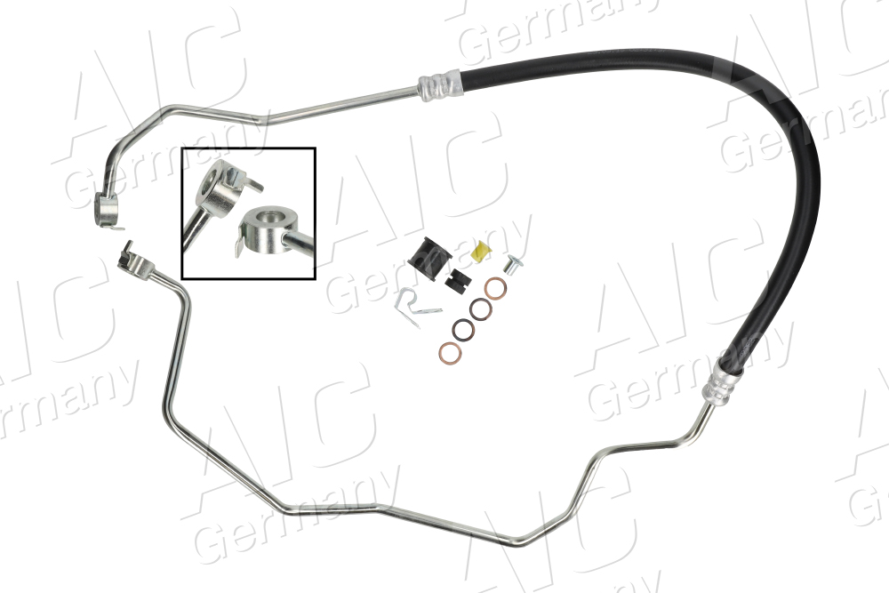 AIC Hydraulikslange, styretøj 58683 fra hydraulikpumpe til tandstang for MITSUBISHI