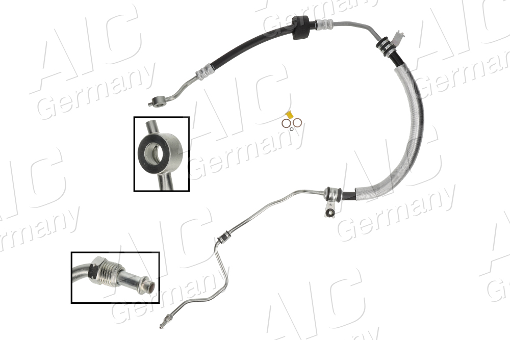 AIC Hydraulikslange, styretøj 58687 fra hydraulikpumpe til tandstang for KIA