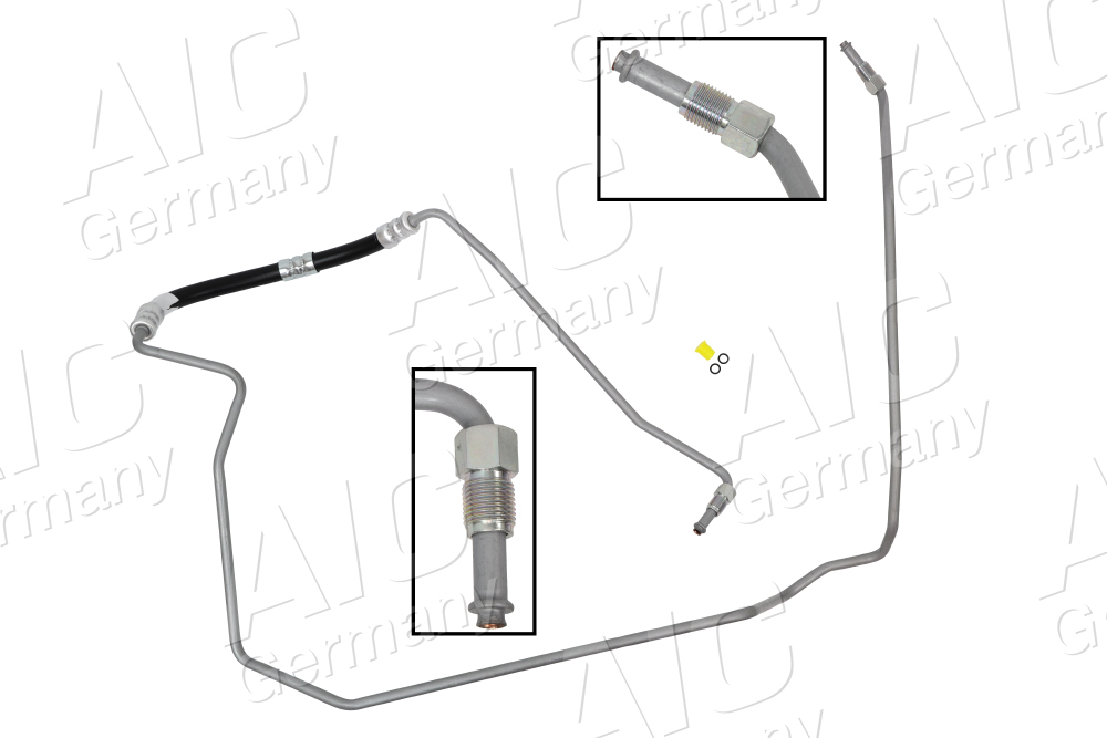 AIC Hydraulikslange, styretøj 58689 fra hydraulikpumpe til tandstang for VOLVO