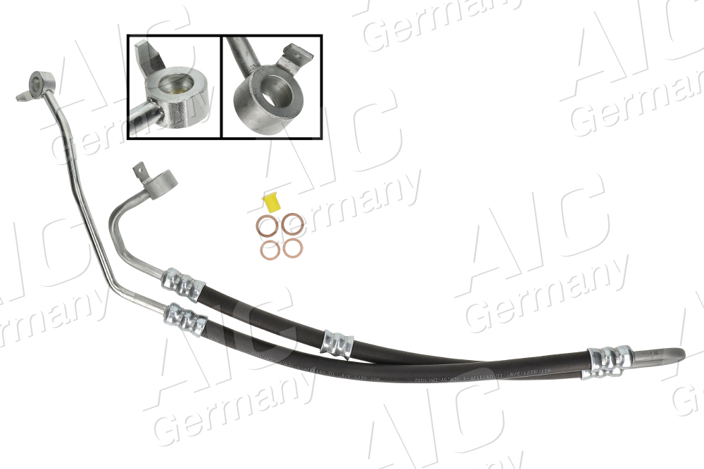 AIC Hydraulikslange, styretøj 58698 fra hydraulikpumpe til tandstang for LAND ROVER