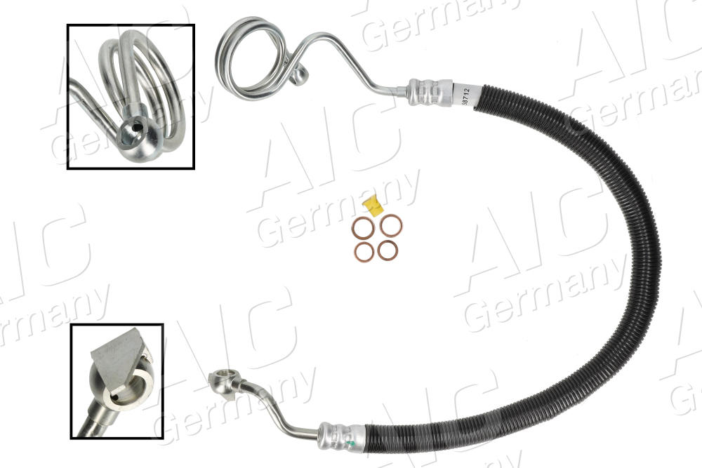 AIC Hydraulikslange, styretøj 58712 fra hydraulikpumpe til tandstang for SEAT VAG
