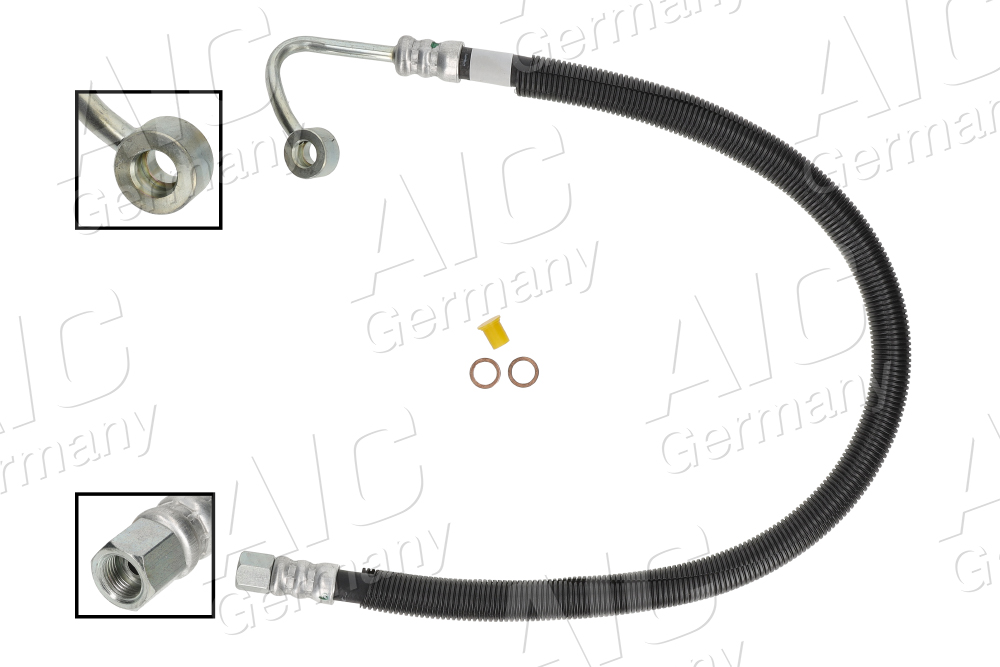 AIC Hydraulikslange, styretøj 59860 fra hydraulikpumpe til tandstang for MITSUBISHI