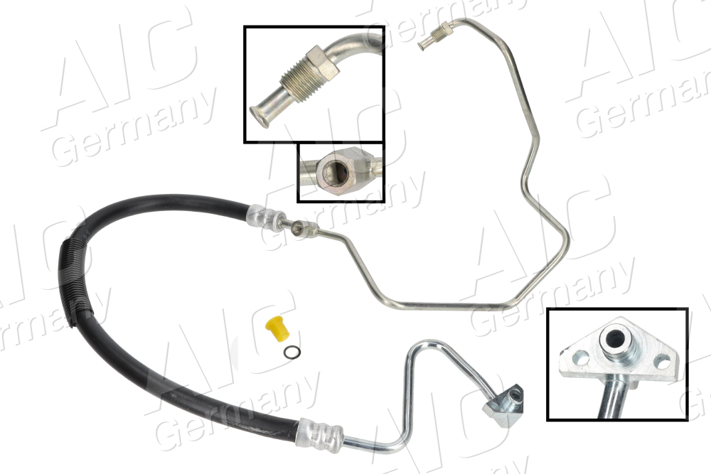 AIC Hydraulikslange, styretøj 59923 fra hydraulikpumpe til tandstang for HONDA
