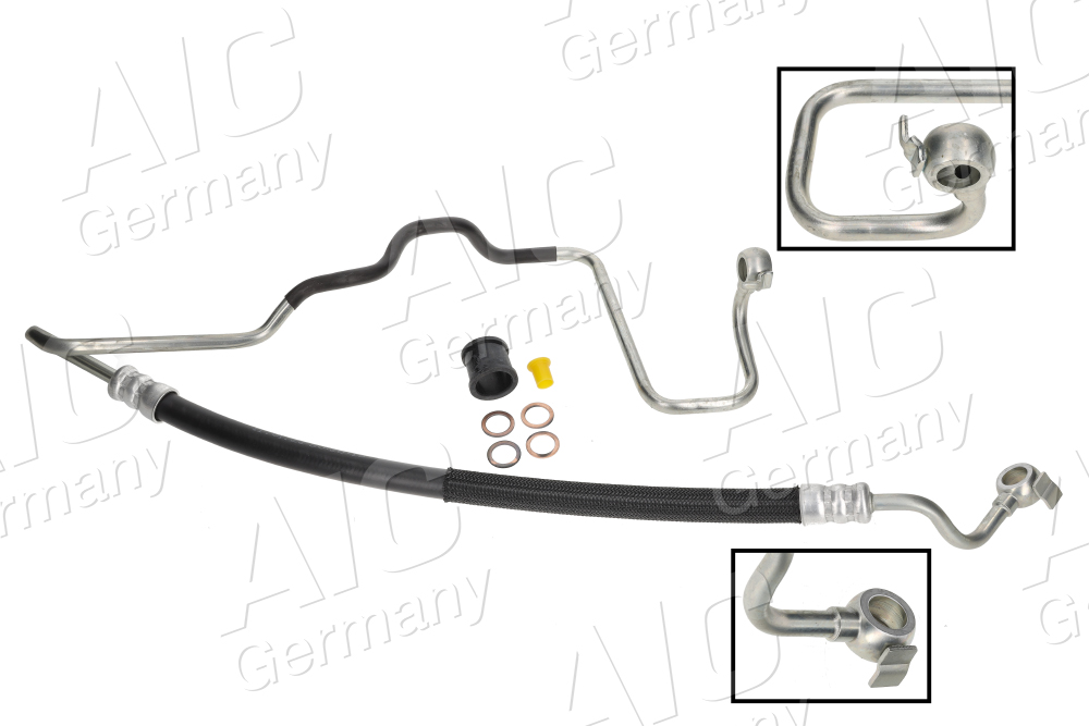 AIC Hydraulikslange, styretøj 59935 fra hydraulikpumpe til tandstang for MITSUBISHI