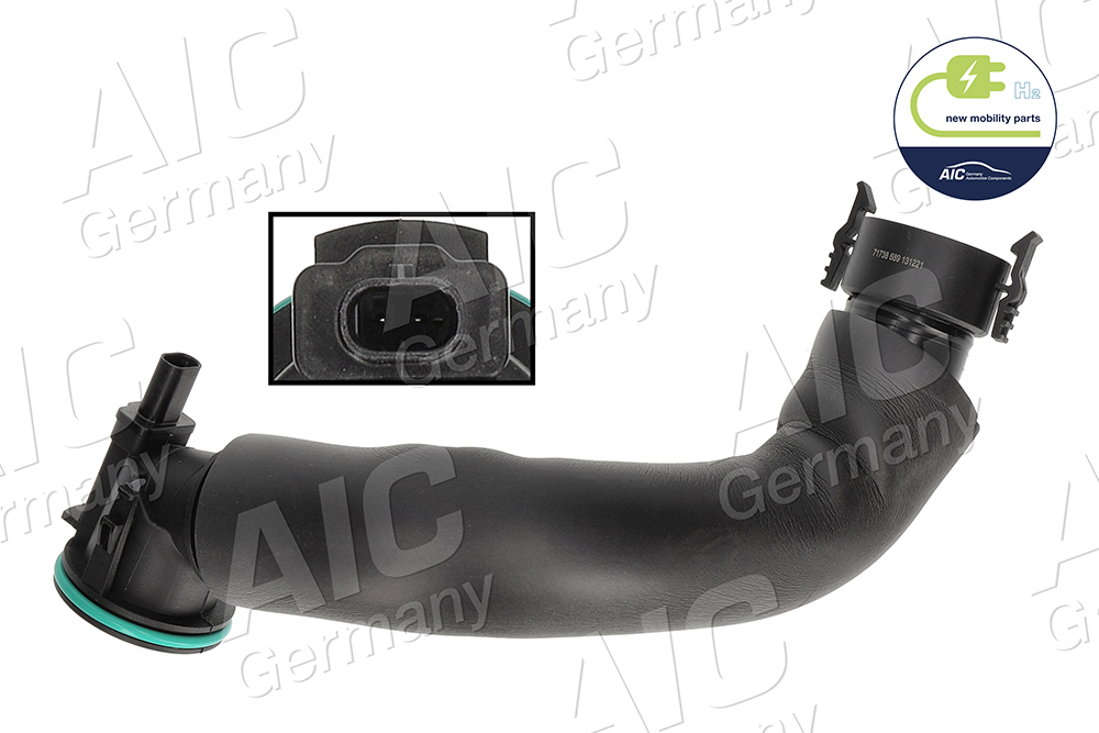 F.BECKER Slange, krumtaphusventilation 55010071 fra ventildæksel til oliesump for BMW