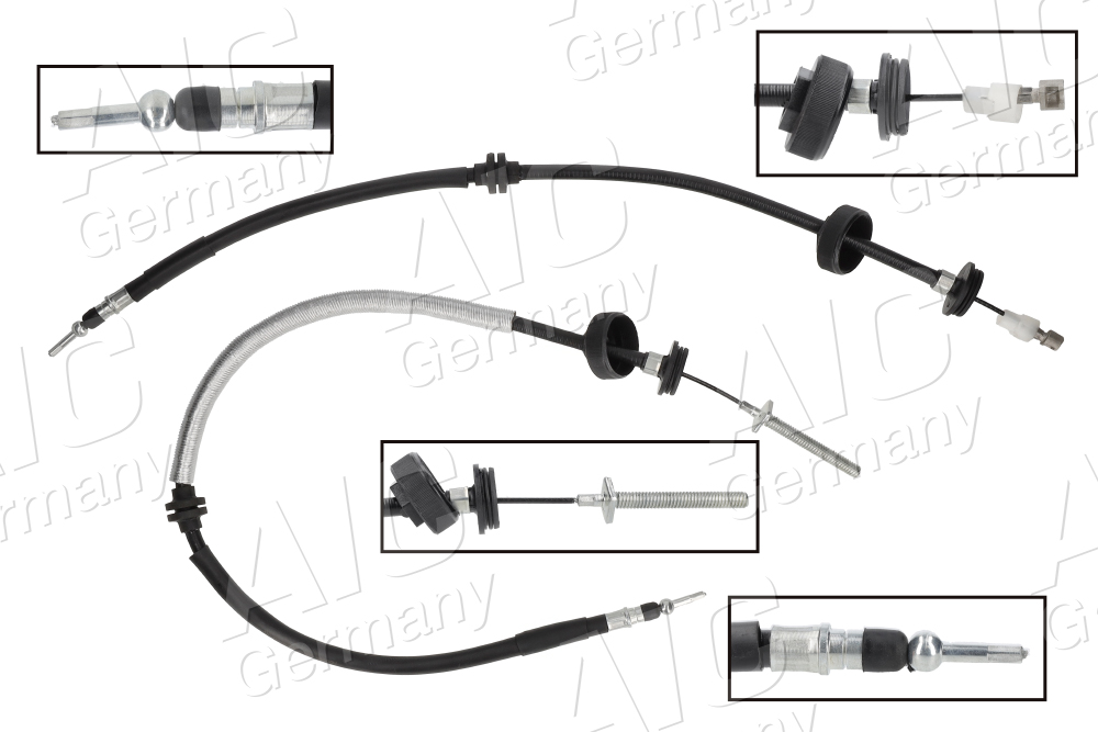 AIC Håndbremsekabel 76028 bagved til højre for RENAULT