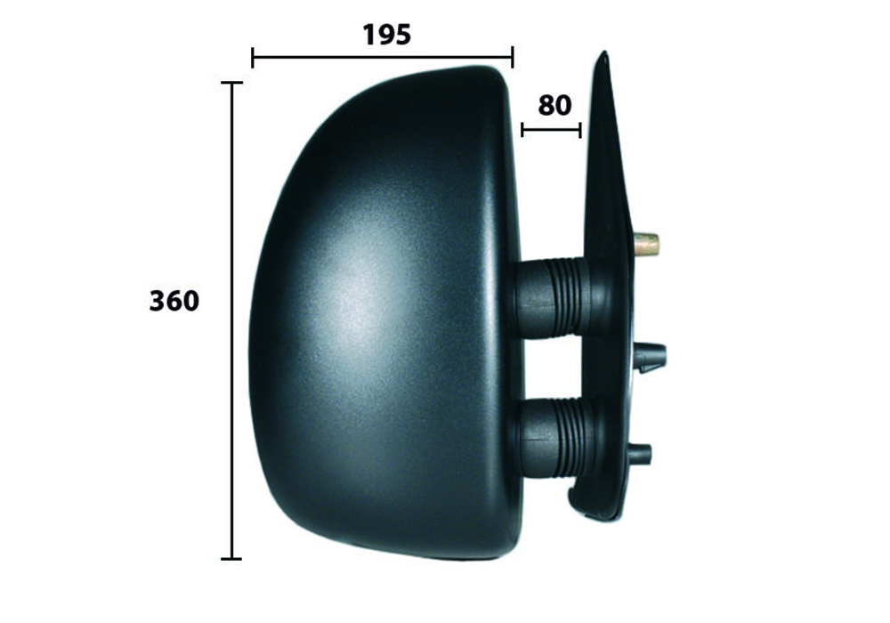 ALKAR Sidespejl 9226921 højre for CITROËN FIAT PEUGEOT