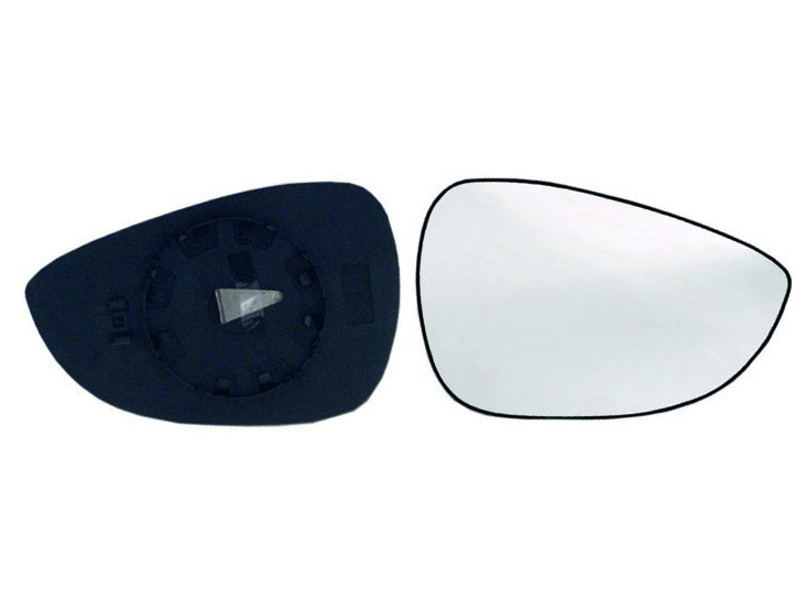 ALKAR Spejlglas, udvendig spejl 6402394 højre for FORD