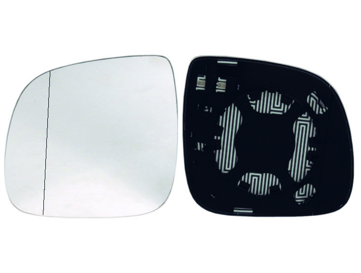ALKAR Spejlglas, udvendig spejl 6432137 højre for VW