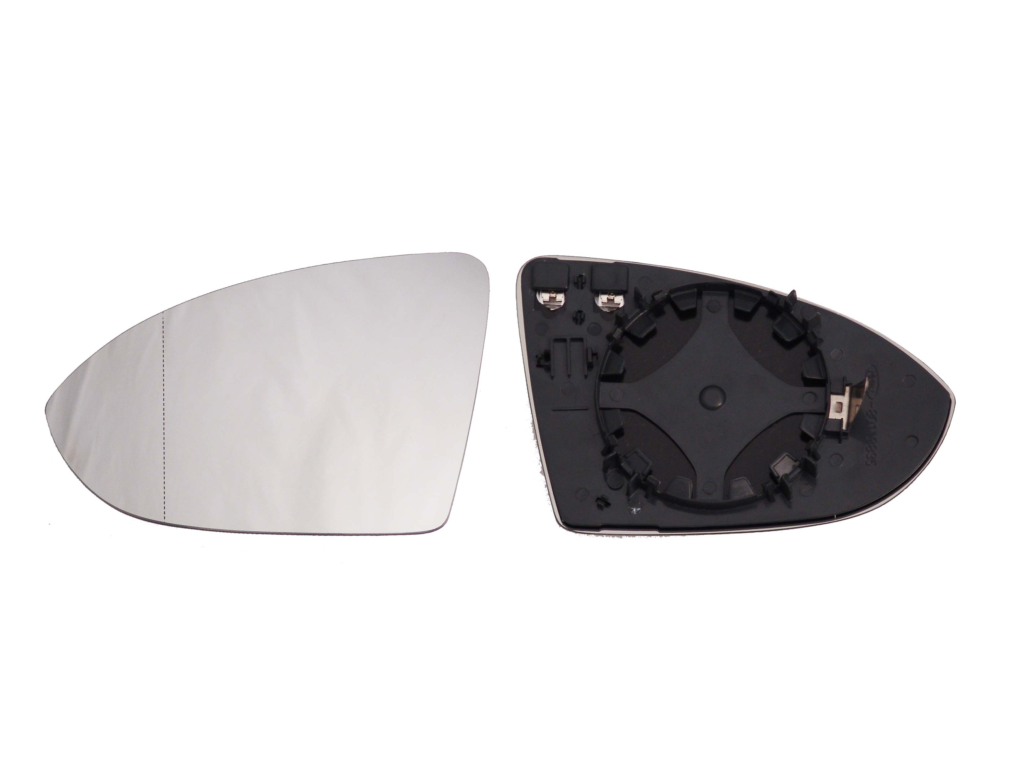 ALKAR Spejlglas, udvendig spejl 6432138 højre for VW